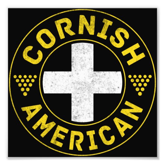 Cornish American Flag Fotodruck (Vorne)