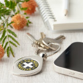 Cornish American Flag Key Ring Schlüsselanhänger (Seite)