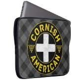 Cornish American Flag Laptopschutzhülle (Vorne Rechts)