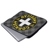 Cornish American Flag Laptopschutzhülle (Vorne Knopf)