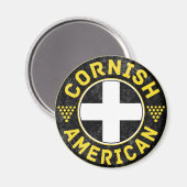 Cornish American Flag Magnet (Vorderseite/Rückseite)