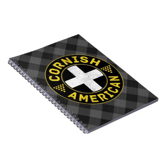 Cornish American Flag Notepad Notizblock (Rechte Seite)