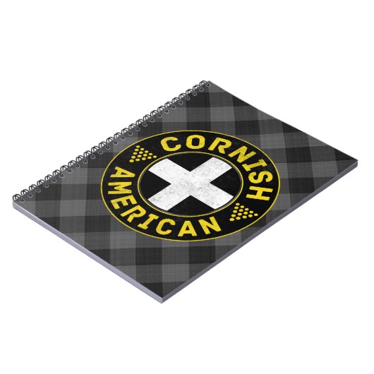 Cornish American Flag Notepad Notizblock (Linke Seite)