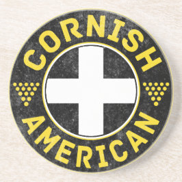 Cornish American Flag Sandstein Untersetzer