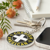 Cornish American Flag Schlüsselanhänger (Vorderseite rechts)