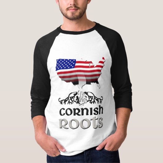 Cornish American Flag T-Shirt (Vorderseite)