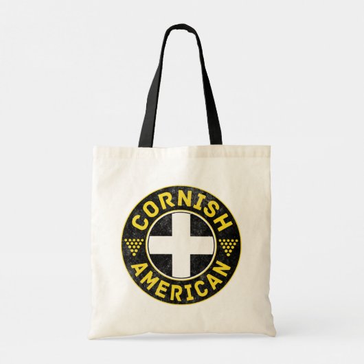 Cornish American Flag Tote Bag Tragetasche (Rückseite)