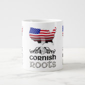 Cornish American Herkunft Roots Jumbo-Tasse (Vorderseite)