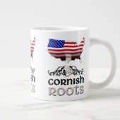 Cornish American Herkunft Roots Jumbo-Tasse (Rechts)