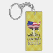 Cornish American Herkunft Roots Keyring Schlüsselanhänger (Vorderseite links)