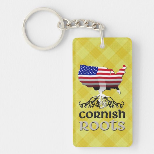 Cornish American Herkunft Roots Keyring Schlüsselanhänger (Vorderseite)