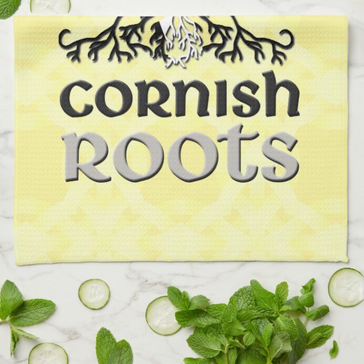 Cornish American Herkunft Roots Küchentuch (Gefaltet)