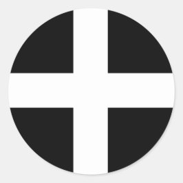 Cornish-Aufkleber Runder Aufkleber