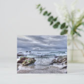 Cornish Beach Breaking Waves Postkarte (Stehend Vorderseite)