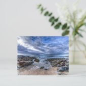 Cornish Beach Breaking Waves Postkarte (Stehend Vorderseite)