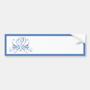 Cornish Blue Rose Autoaufkleber