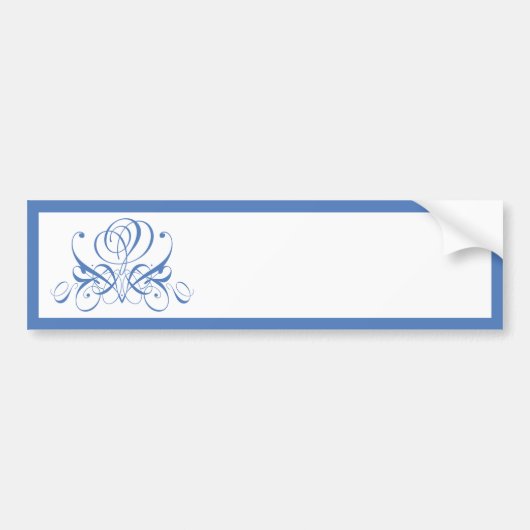 Cornish Blue Rose Autoaufkleber (Vorne)