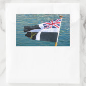 Cornish Ensign Rechteckiger Aufkleber (Tasche)