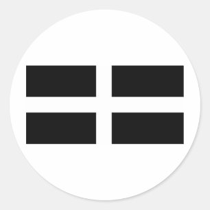 CORNISH FLAG RUNDER AUFKLEBER