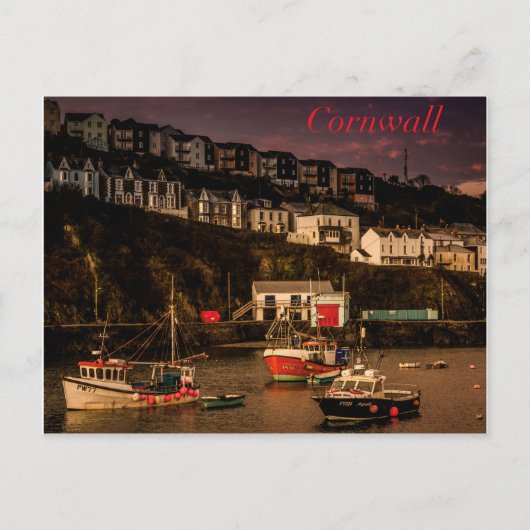Cornish Harbour Postkarte (Vorderseite)