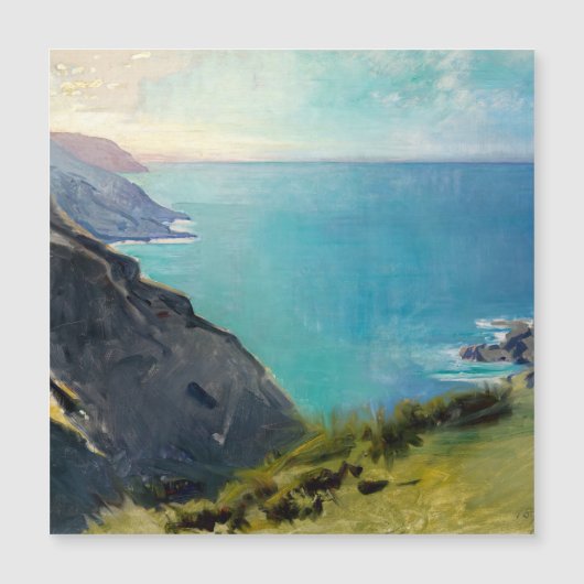 Cornish Headlands , England Magnet (Vorderseite)