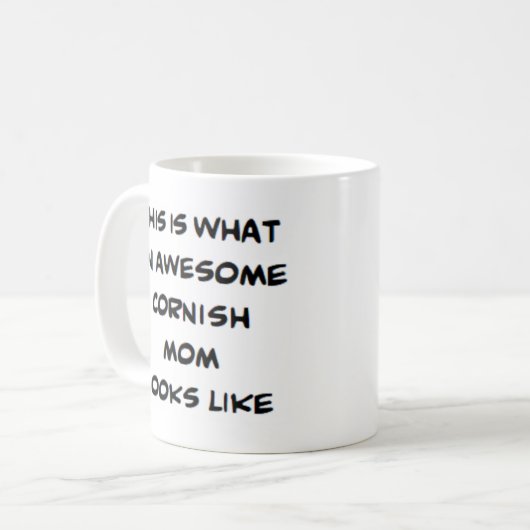 cornish mom, awesome kaffeetasse (Vorderseite Links)