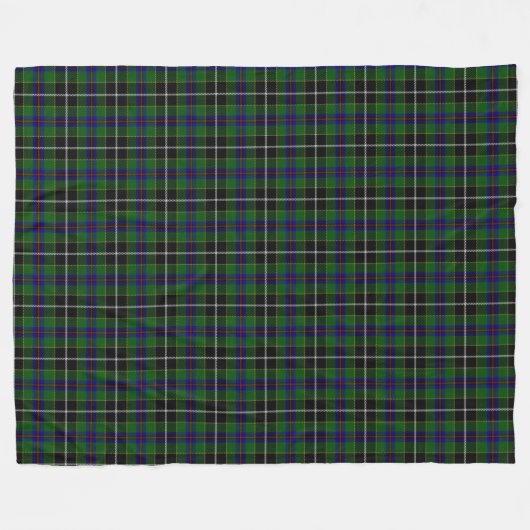 Cornish National Jagd Tartan Fleecedecke (Vorderseite (Horizontal))