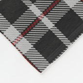 Cornish National St Piran Tartan Fleecedecke (Ecke)