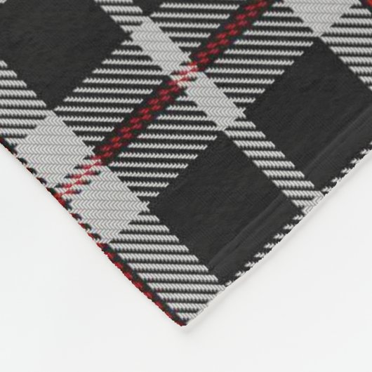 Cornish National St Piran Tartan Fleecedecke (Ecke)
