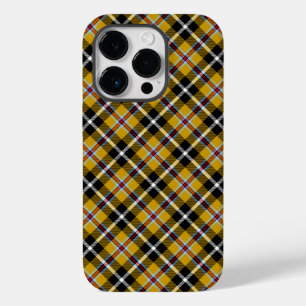 Cornish National Tartan Yellow Black Kariert Case-Mate iPhone 14 Pro Hülle