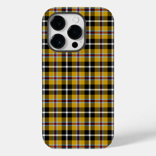 Cornish National Tartan Yellow Black Kariert Case-Mate iPhone 14 Pro Hülle
