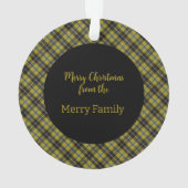 Cornish Original Scottish Tartan Christmas Ornament (Rückseite)