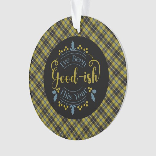 Cornish Original Scottish Tartan Christmas Ornament (Vorderseite)