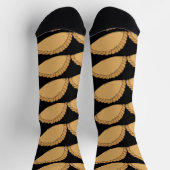 Cornish Pasties Cornwall Food Pattern Socken (Oben)