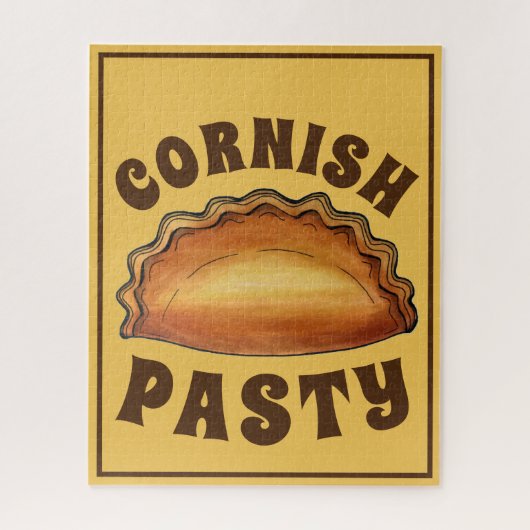 Cornish Pasty UK British Meat Pie Savory Pastry Puzzle (Vertikal)