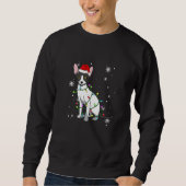 Cornish Rex Cat Christmas Lights Christmas Cat San Sweatshirt (Vorderseite)