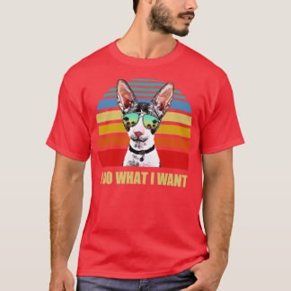 Cornish Rex Cat I tun, was ich gewollt Funny Cat L T-Shirt