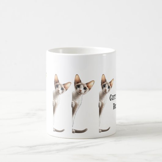 Cornish Rex Cat Kaffeetasse (Mittel)