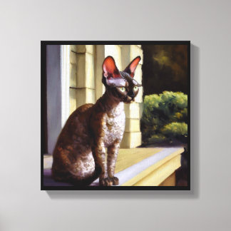 Cornish Rex Cat Leinwanddruck