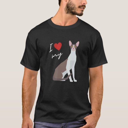 Cornish Rex Cat Mama für Katze T-Shirt (Vorderseite)