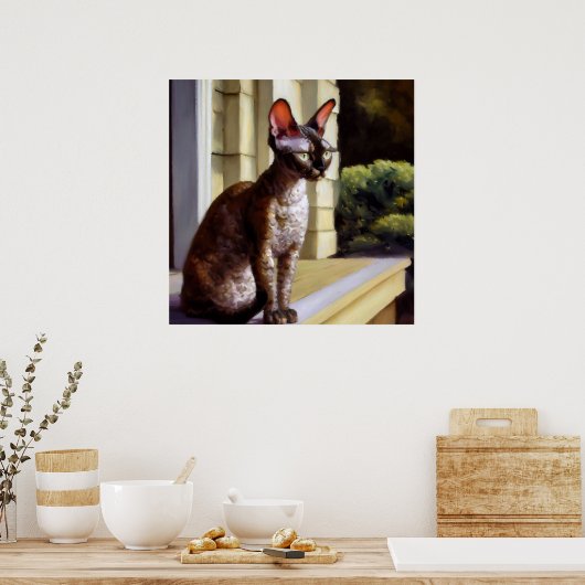 Cornish Rex Cat Poster (Küche)