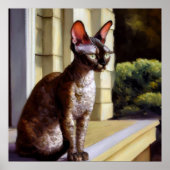 Cornish Rex Cat Poster (Vorne)