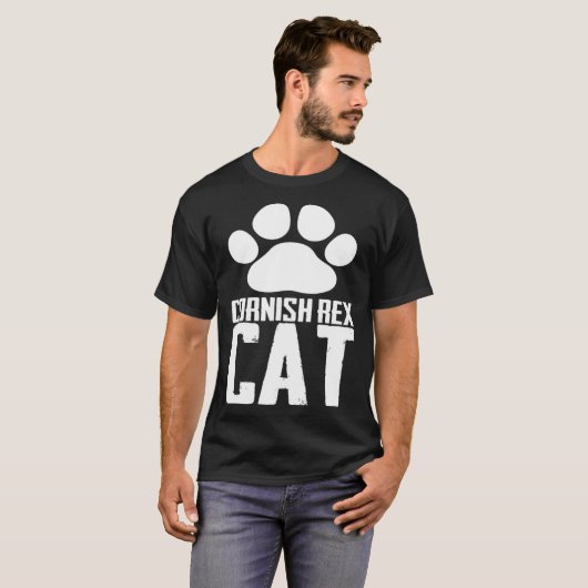 Cornish rex cat T-Shirt (Vorne ganz)