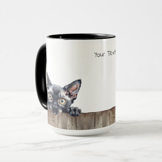Cornish Rex Cat Tasse (Vorderseite Links)