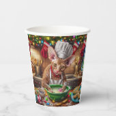 Cornish Rex Holiday Baking: Feierliche Weihnachten Pappbecher (Vorderseite)