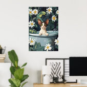 Cornish Rex In Bathtub Poster, Funny Cat Poster (Heimbüro)