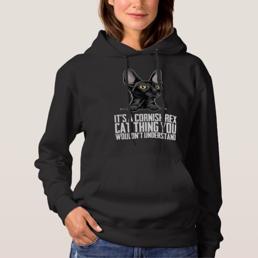 Cornish Rex Kätzchen  Cornish Rexs  Cornish Rex-Mo Hoodie (Vorderseite)