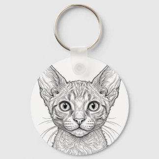 Cornish Rex Kätzchen Schlüsselanhänger
