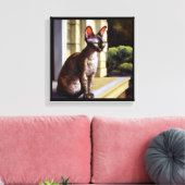 Cornish-Rex-Katze Leinwanddruck (Insitu (Wohnzimmer))