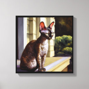 Cornish-Rex-Katze Leinwanddruck